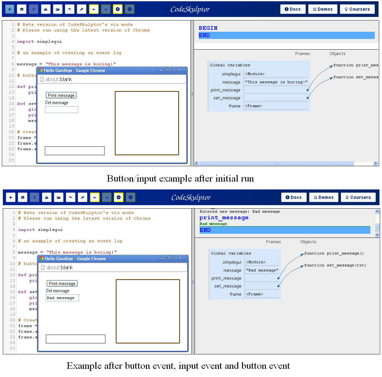 Firing button/input events