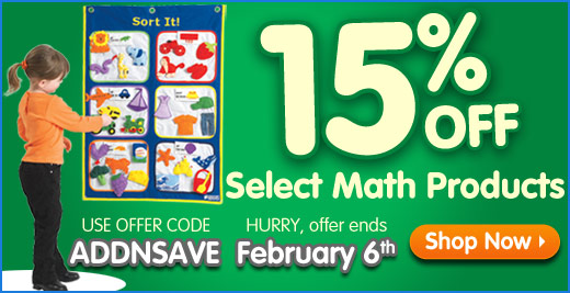 15% Off Select Math Products