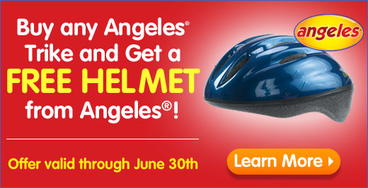 Buy any Angeles&reg; Trike and Get a FREE HELMET from Angeles&reg;!