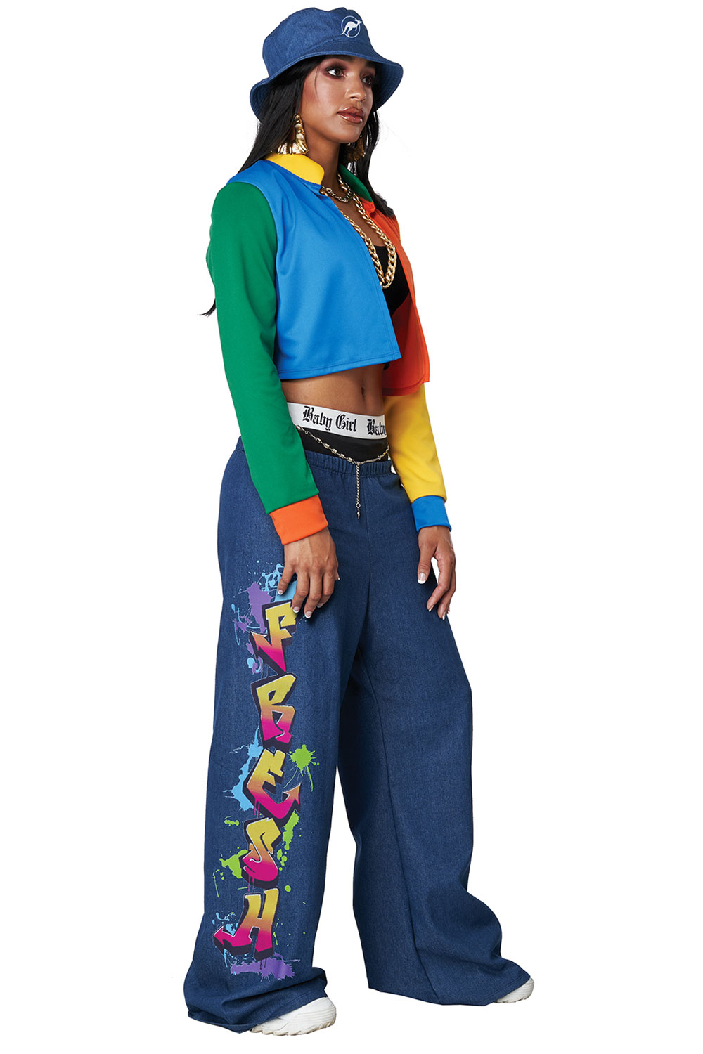 California Costume 90S Hip Hop Superstar Child Girls Outfit Party