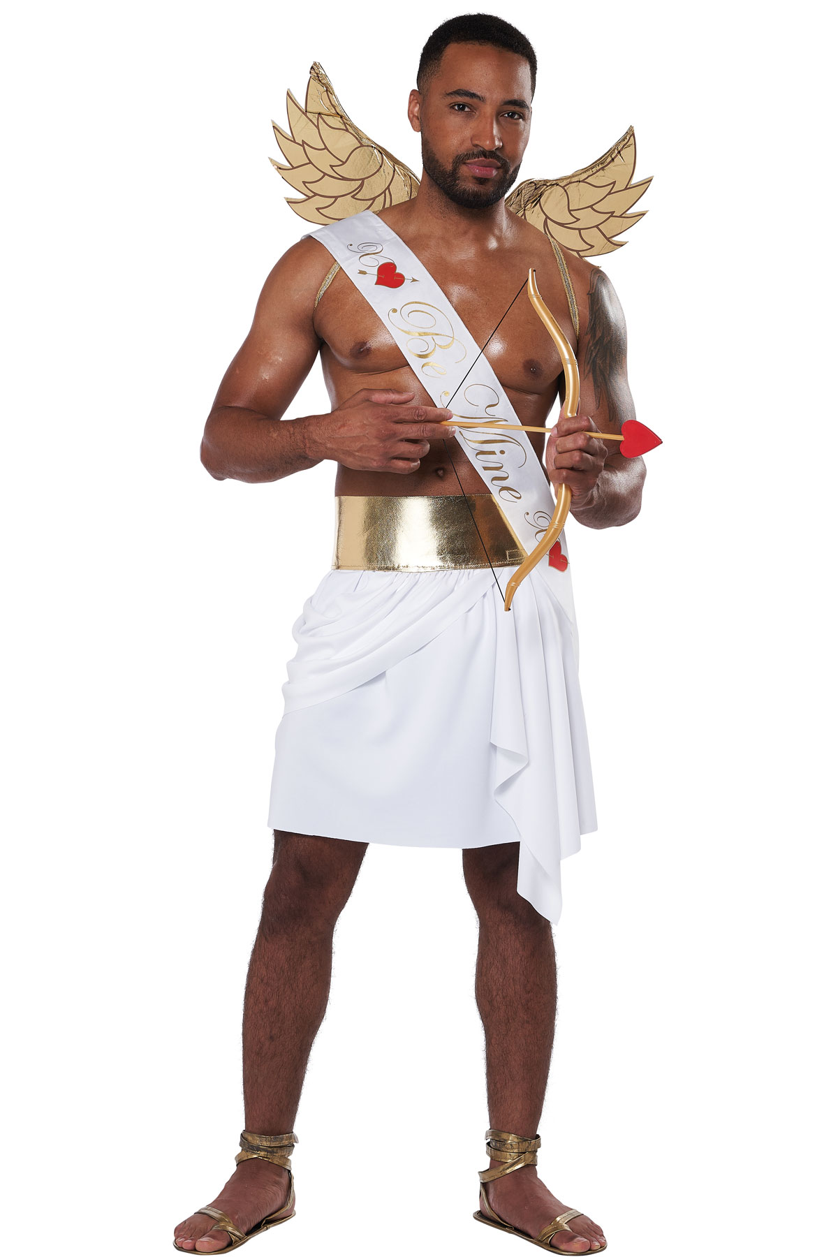 California Costume Cupid Toga For Men Adult Men Greek Valentines Outfit  5123/028