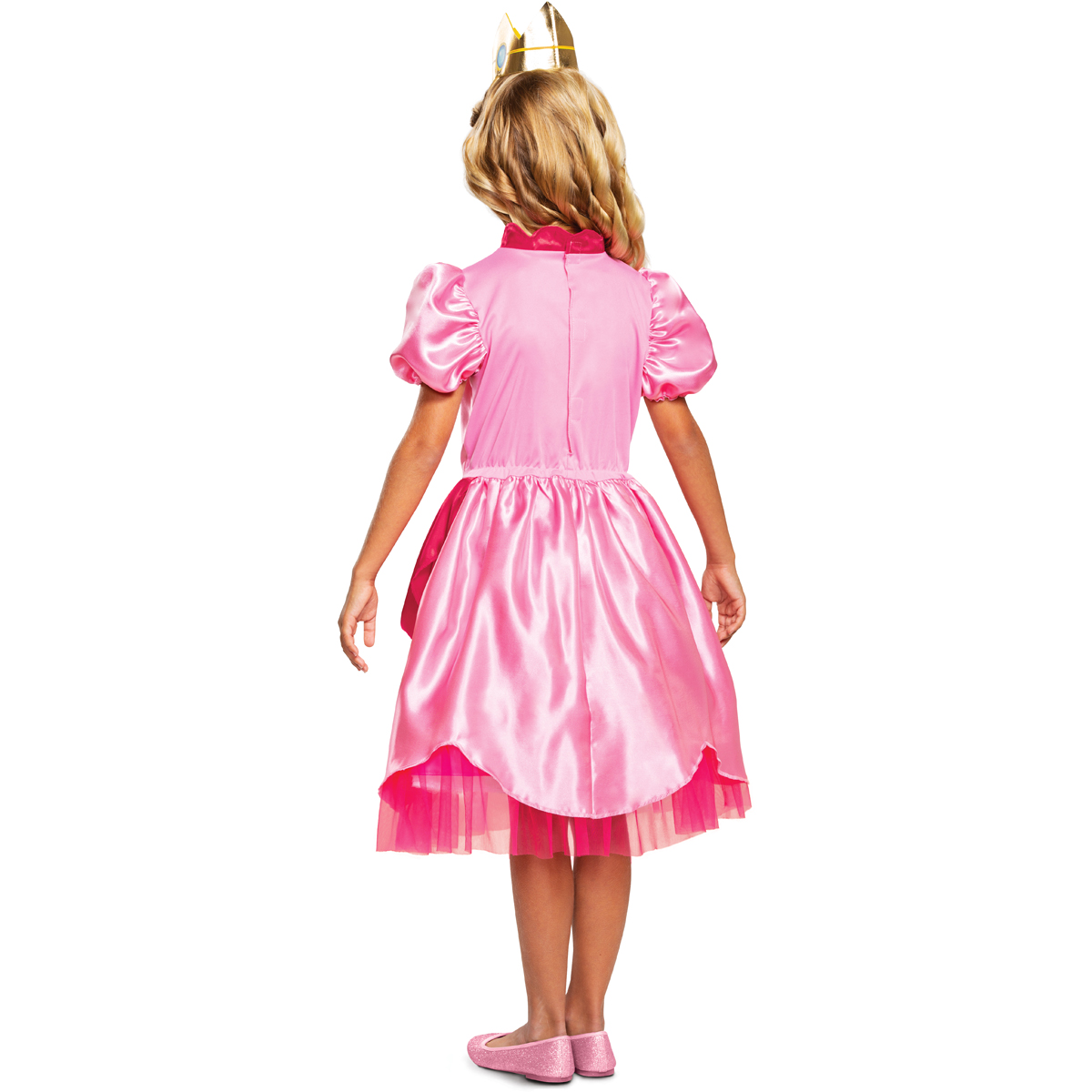 Disguise Licensed Super Mario Nintendo Princess Peach Deluxe Costume Kid  10691