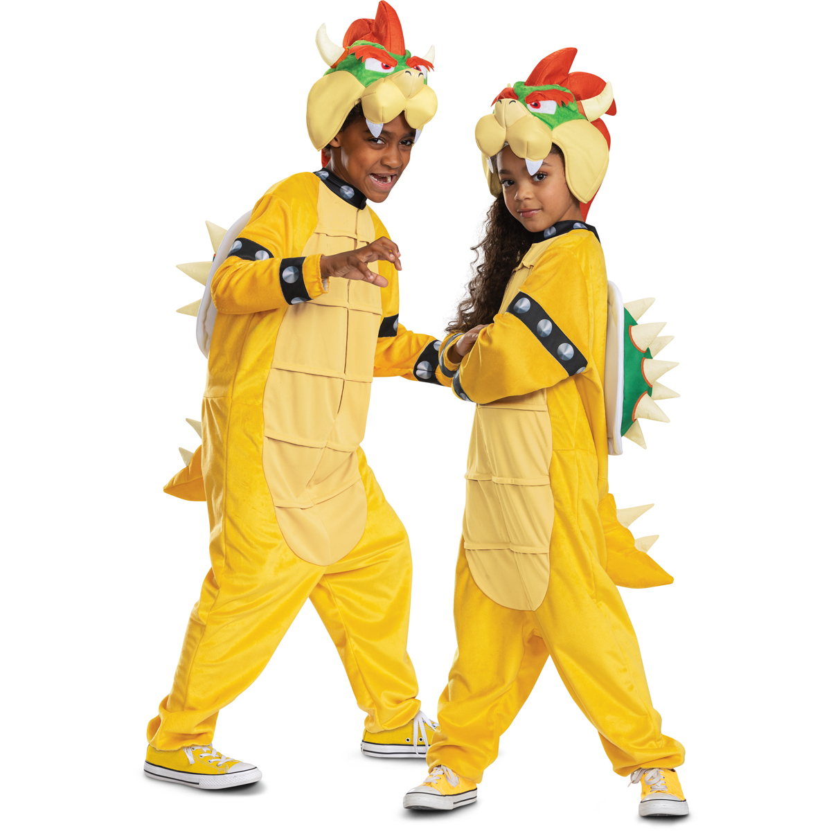 Disguise Licensed Nintendo Bowser Hooded Jumpsuit Child Unisex Costume  146399