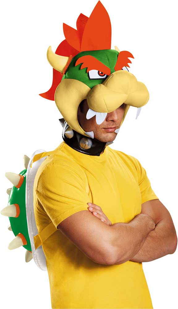 Licensed Nintendo Super Mario Brothers Adult Men's Bowser Costume Kit  Accessory
