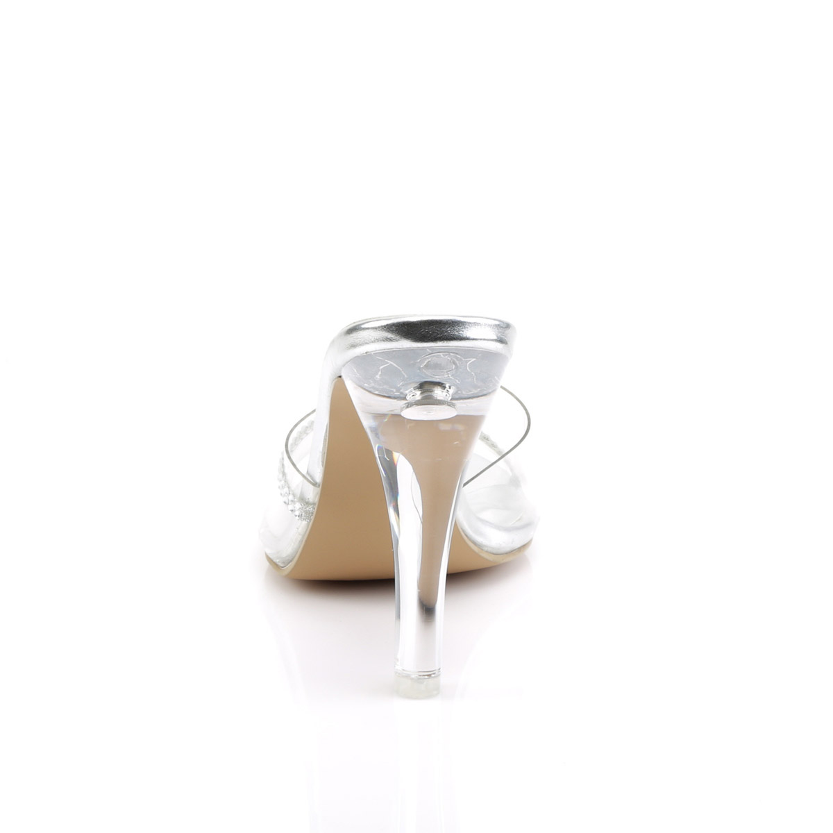 avoid square toe clear slide mules