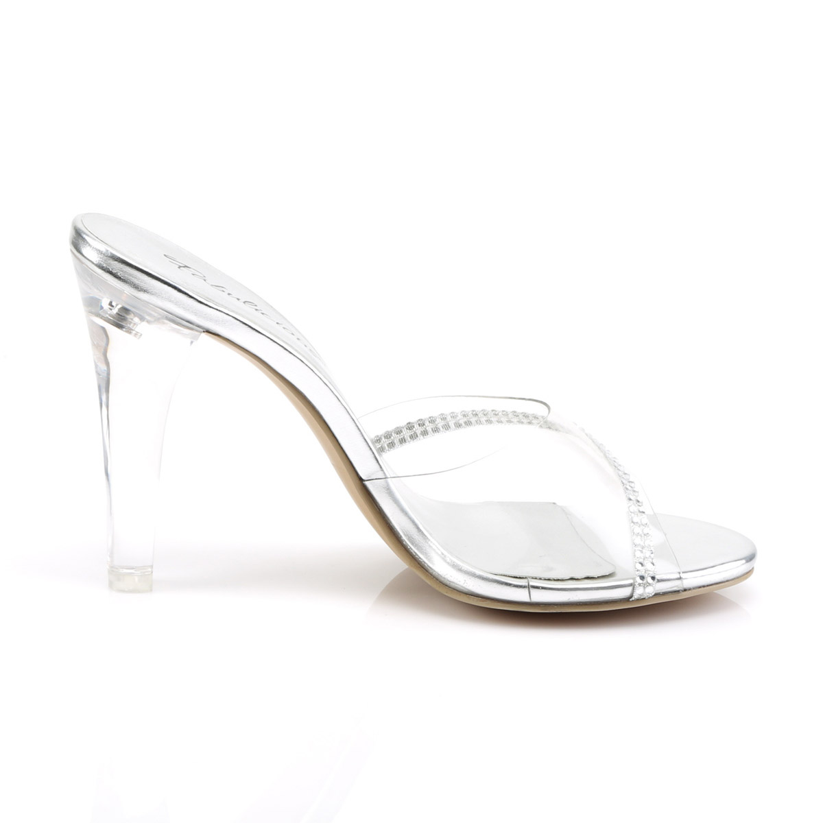 avoid square toe clear slide mules