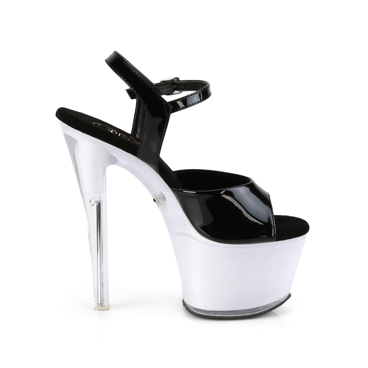 pleaser led heels