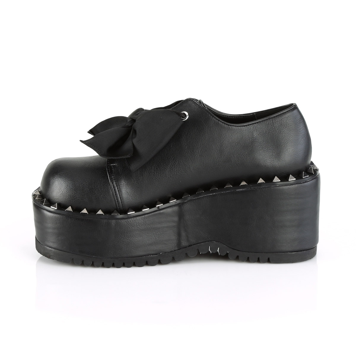Demonia Dolly 05 Ladies Goth Punk Black Vegan Leather Heel Shoes 