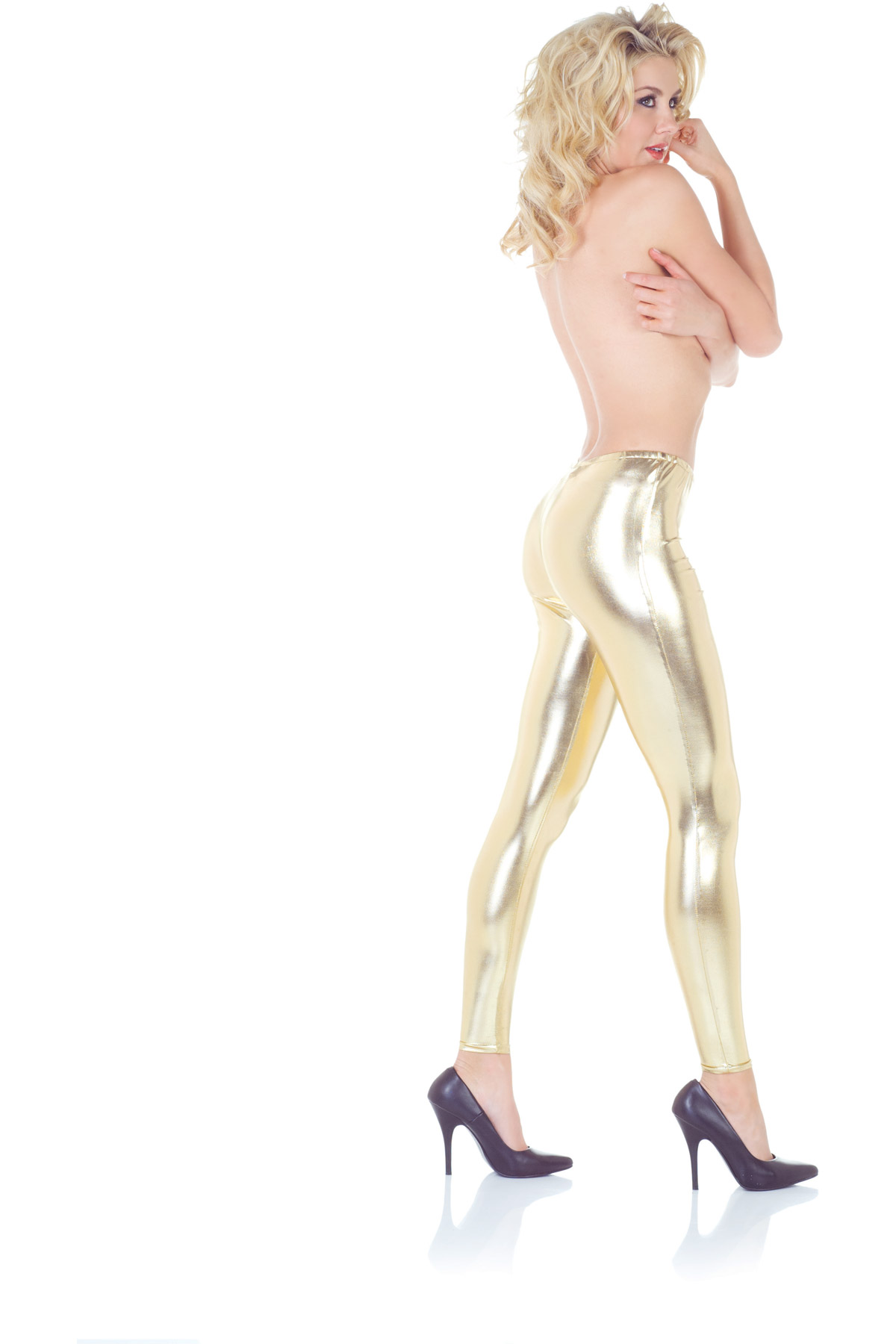 Metallic Leggings Gold, Buy costume accessories