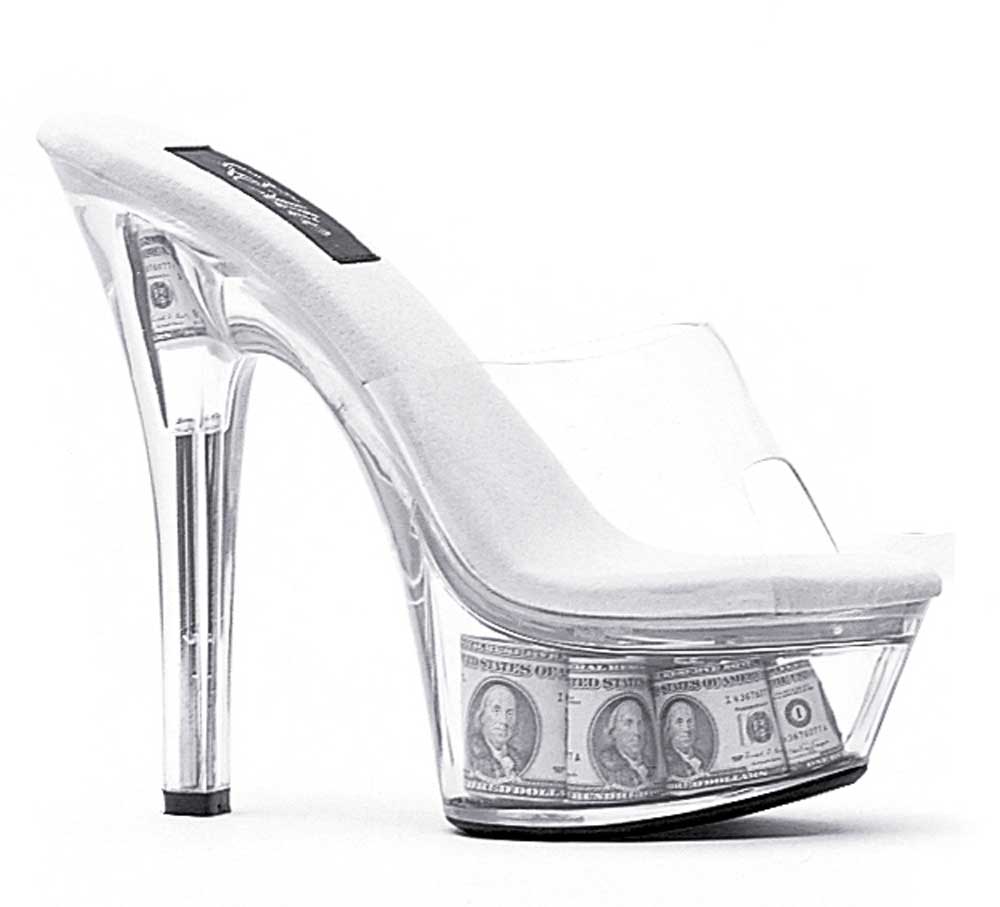 clear high heels stripper