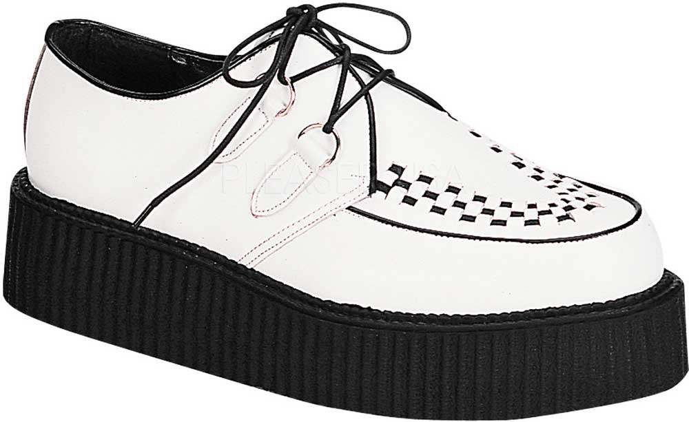 Goth Punk Rockabilly Leather Creeper Platform Boots Boat Shoes Adult