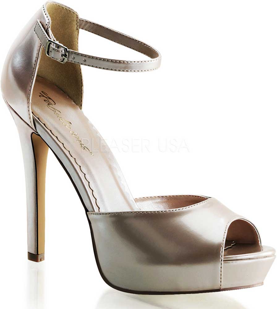 Peep Toe Ankle Strap Platform Stiletto D'Orsay Pump High Heels Shoes