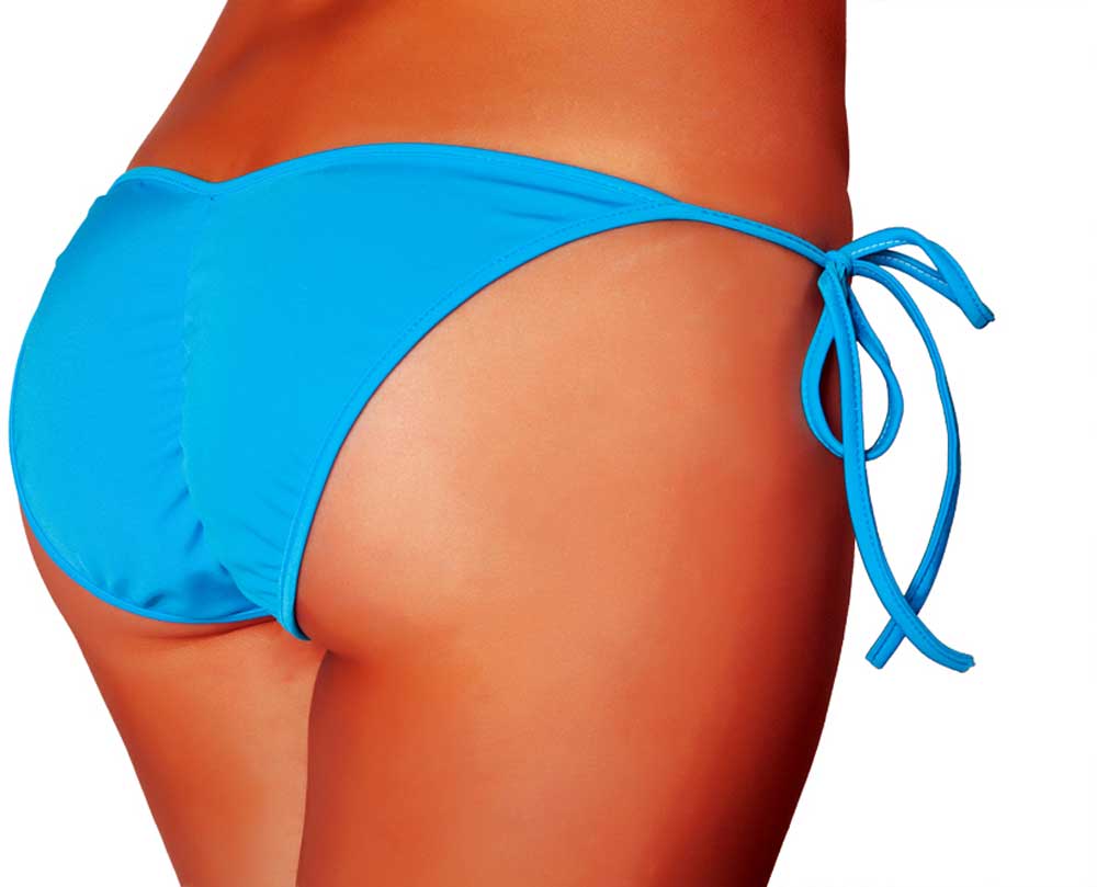 Sexy Beach Wear Back Tie Pucker Bikini Bottom Panty Panties Clubwear