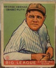 Babe Ruth 181 Prices Rookie 1933 Goudey Baseball Cards