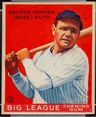 Babe Ruth 149 Prices Rookie 1933 Goudey Baseball Cards