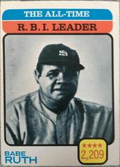 Babe Ruth All Time R B I Leader 474 Prices 1973 Topps