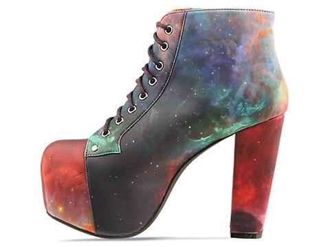 galaxy print shoes