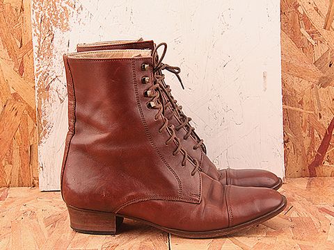 old fashioned lace up boots