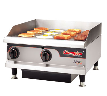 Apw Wyott EG-24I Griddle, 24", Electric, Counter Top, 4" Adjustable Legs