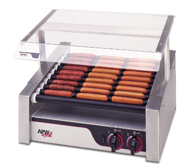 Apw Wyott HRS-20S Roller Grill, Infinite Controls, Slanted, Tru-turn Rollers, Approximately Stainless Steel Construction