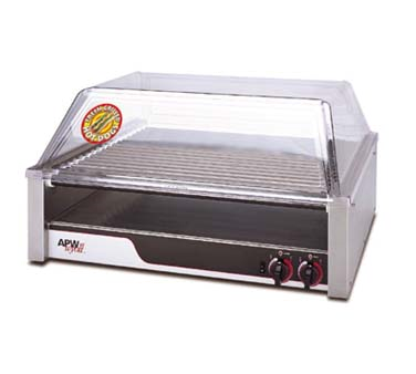 Apw Wyott HR-45 Roller Grill, Chrome Surface Rollers, Infinite Controls, Approximately 756 Frank Capacity Per Hour