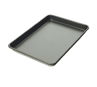Focus Foodservice 900854 Sheet Pan, Half Size, 13" X 18" X 1" Oa, Reinforcing Wire Under Rim, Non-stick, 3003 H14 Aluminum, 18 Gauge