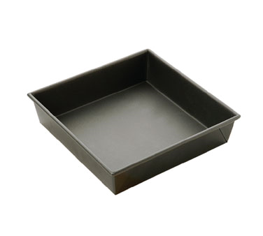 Focus Foodservice 969953 Cake Pan, Square, 9" X 9" X 2-1/4" Oa, Aluminized Steel With Resist Plus™ Non-stick Coating