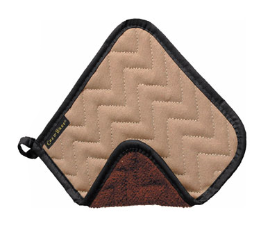 San Jamar 802TF Bestguard™ Pot Holder, 8" X 8", Protects To 500°f, One Side Fire Retardant Fabric & One Side Quilted Terry Cloth