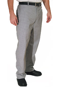 San Jamar P034HT-L Chef's Trousers, Large, Hounds Tooth, Poly Cotton Blend, Chef Revival®
