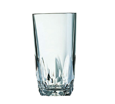 Cardinal 57069 Beverage Glass, 12-1/2 Oz., Fully Tempered, Glass, Arcoroc, Artic (h 5-3/8"; T 2-7/8"; B 2-1/4"; M 2-7/8")