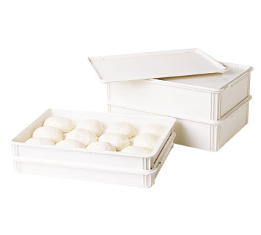 Cambro DB18263P148 Pizza Dough Box, 26"l X 18"w X 3"d White, Polypropylene, Dishwasher Safe, Chemical Resistant