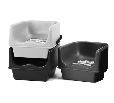 Cambro 100BC110 Booster Seat, Single Height, Polyethylene (must Order In Multiples Of 4 Each), Black