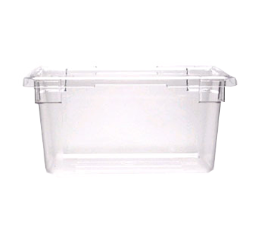 Cambro 12189CW135 Camwear® Food Storage Container, 12" X 18" X 9", 4.75 Gallon Capacity, Clear, Polycarbonate, Dishwasher Safe, Smooth Surface, Nsf