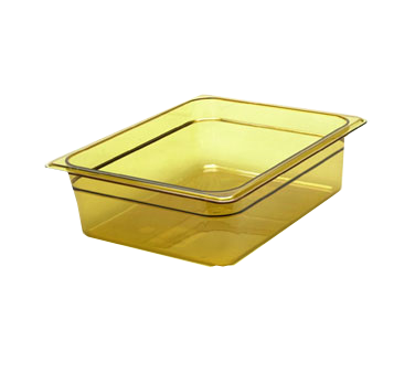 Cambro 24HP150 H-pan™, 1/2 Size, 4" Deep, Polysulfone, Hi-temp, Non-stick Surface, Won't Bend Or Dent, Amber, Nsf