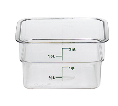 Cambro 2SFSCW135 Cambro 2sfscw135, 2 Quart Food Storage Container, Plastic