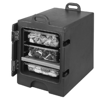 Cambro 300MPC157 Camcarrier® Food Pan Carrier, Front Loading, For 12" X 20" Food Pans, 16-1/2"w X 24"d X 23-5/16"h, Approximately Capacity 36 Quarts, Fits Camdolly® Cd300, Cd300h, Cd300hb, Holds Full Size 12 X 20, 1/2 Or 1/3 Size Pans, Polyethylene With Foam Insulati