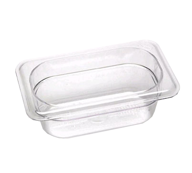 Cambro 92CW110 Camwear® Food Pan, Plastic, 1/9 Size, 2-1/2" Deep, Polycarbonate, Black, Nsf