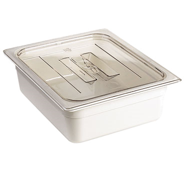 Cambro 60CWCH135 Camwear® Food Pan Cover, 1/6 Size, Flat With Handle, Polycarbonate, Clear, Nsf