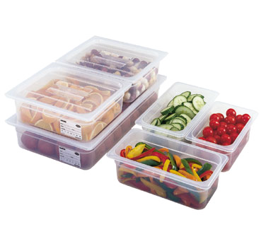 Cambro 66PP190 Food Pan, 1/6 Size, 6" Deep, Translucent Polypropylene, Nsf