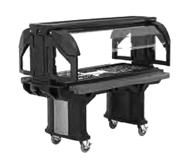 Cambro VBR6110 Versa Food Bars™ Serving Buffet, Cold Food, 82"l X 42-1/2"w X 62-3/4"h, Holds (5) Full Size Food Pans, Accommodates Various Size Food Pans Up To 6", Cooled With Optional Camchillers® Or Cold Fest®, Double-wall Polyethylene, Molded-in Handles, Threade