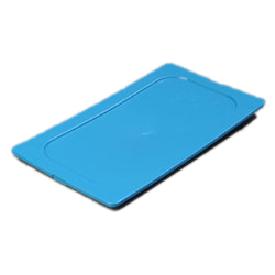 Carlisle 1027214 Smart Lid™ Food Pan Lid, 1/3-size, Snap-on With Easy-grip Corner Tab, Molded-in Lid Size , Leak-resistant, Dishwasher Safe, Polyethylene, Blue