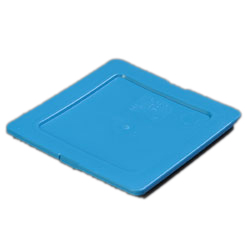 Carlisle 1031214 Smart Lid™ Food Pan Lid, 1/6-size, Snap-on With Easy-grip Corner Tab, Molded-in Lid Size , Leak-resistant, Dishwasher Safe, Polyethylene, Blue