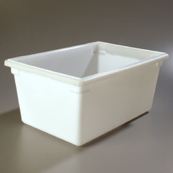Carlisle 1064302 Storplus™ Food Storage Box, 16.6 Gallon, 26"l X 18"w X 12"h, Reinforced Corners, Stackable, Dishwasher Safe, Polyethylene, White, Nsf, Bpa-free