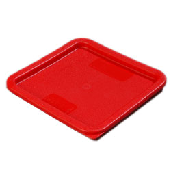 Carlisle 1074105 Carlisle, Storplus™ Lid, Fits 6/8 Quart Square Containers, Polyethylene, Red, Nsf
