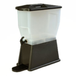 Carlisle 1085603 Trimline™ Economy Beverage Server, 3 Gallon, 21-1/2"h X 8"w X 16-3/8" Deep, Rectangular, Single Bowl/base, Capacity Side Indicators, Ergonomic Handles, Removable Drip Tray, Hingless Lid, No-drip Faucet, Textured Lid And Base, Dishwasher Safe, Include