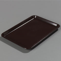 Carlisle 302201 Tip Tray, Standard, 6-1/2"l X 4-1/2"w, Rectangular, Dishwasher Safe, Styrene, Brown, Nsf