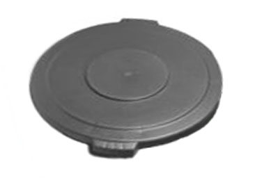 Carlisle 34101123 Bronco™ Waste Container Lid, Round, 2-1/8"h X 16-1/8" Dia., Heavy-duty, Snap Down Tab Locks, For 10 Gallon Container, Polyethylene, Gray, Nsf (cash N' Carry)
