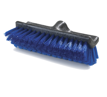 Carlisle 3619714 Broom Head, Floor Scrub Brush, 10" Plastic Block, Carlisle Blue