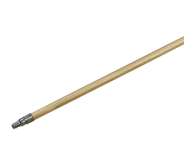 Carlisle 4027500 Broom Handle, 40", Threaded, Lacquered Hardwood, Standard Color