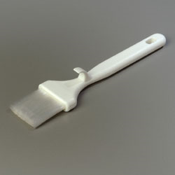 Carlisle 4040102 Sparta Meteor® Pastry/basting Brush, 2" Wide, Soft-flagged Molded-in Bristles, White Plastic Handle With Hook, Nylon, White